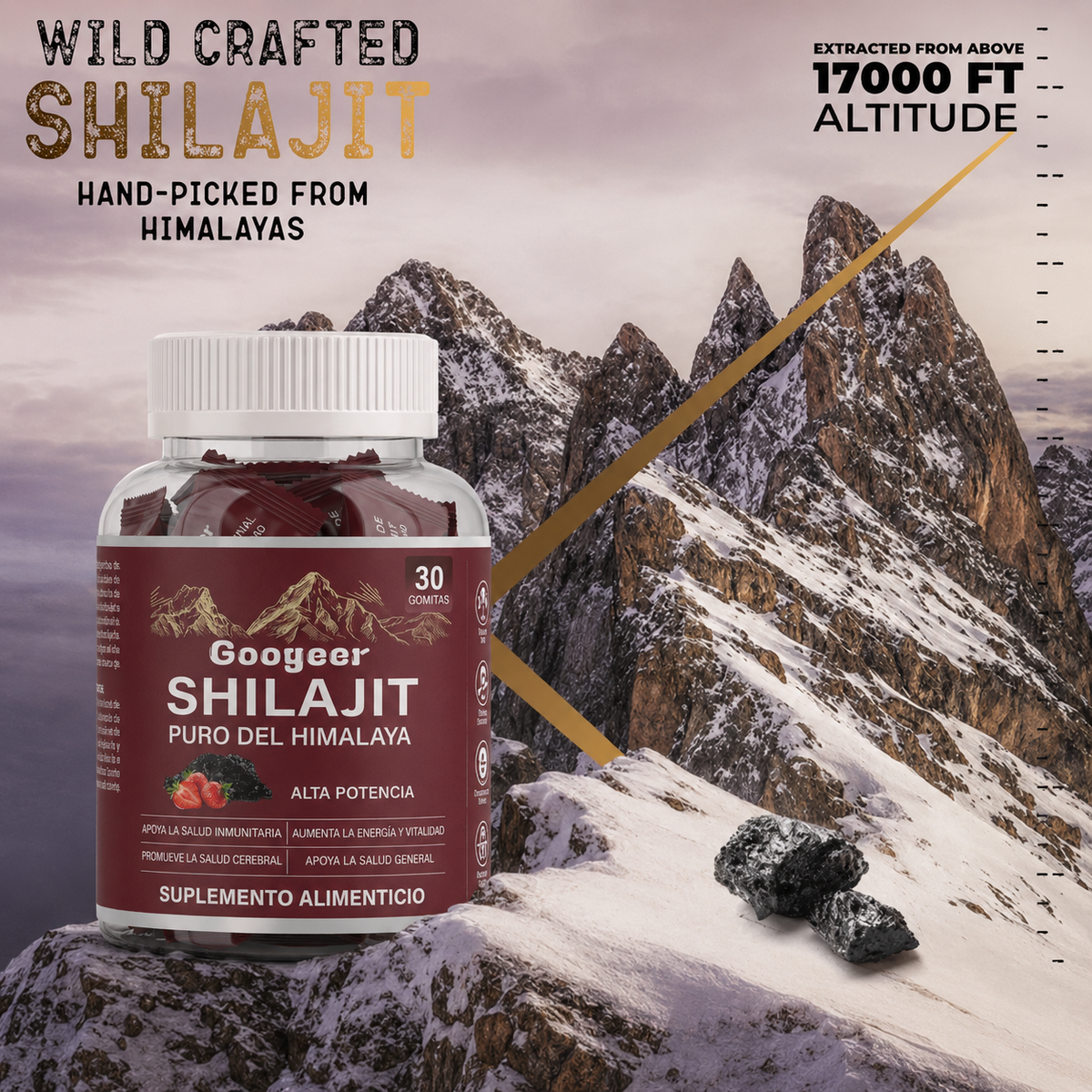 Sanalvia Shilajit Gummies Fresa™